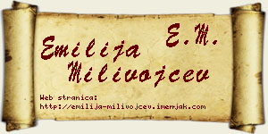 Emilija Milivojčev vizit kartica